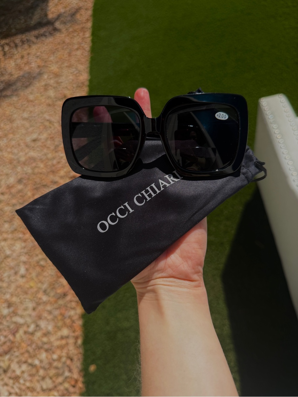 Black Oversized Square Sunglasses